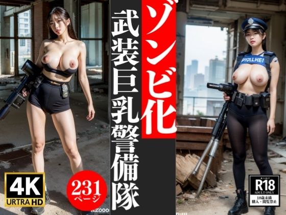 【【大ボリューム】ゾンビ化！！巨乳武装ポリスの女達】妄想club