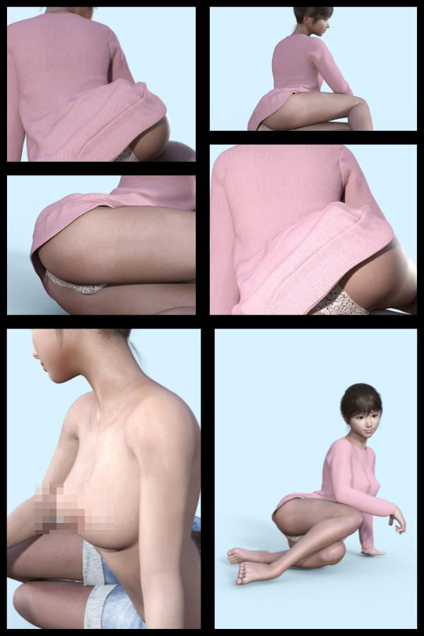 【All￥】『理想の彼女を3DCGで作ります』から生まれたバーチャルアイドル「Eriko Kusuhara（楠原江利子）」の1st写真集:Seduction3
