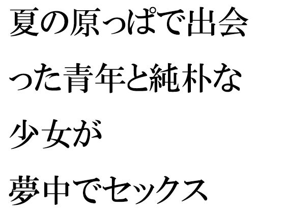 【夏の原っぱで出会った青年と純朴な少女が夢中でセックス 絶望の最果てを知る二人の愛の埋め合わせ】逢瀬のひび