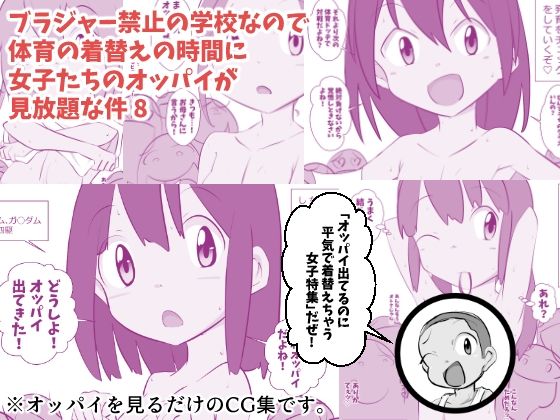 【ブラジャー禁止の学校なので体育の着替えの時間に女子たちのオッパイが見放題な件 8】ねこパイソン