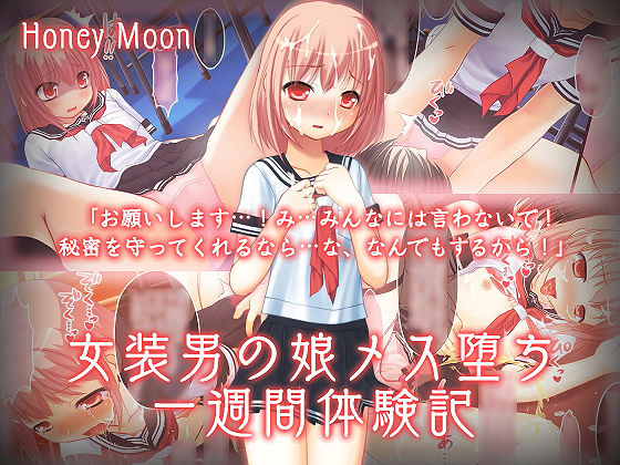 【女装男の娘メス堕ち一週間体験記】honey moon